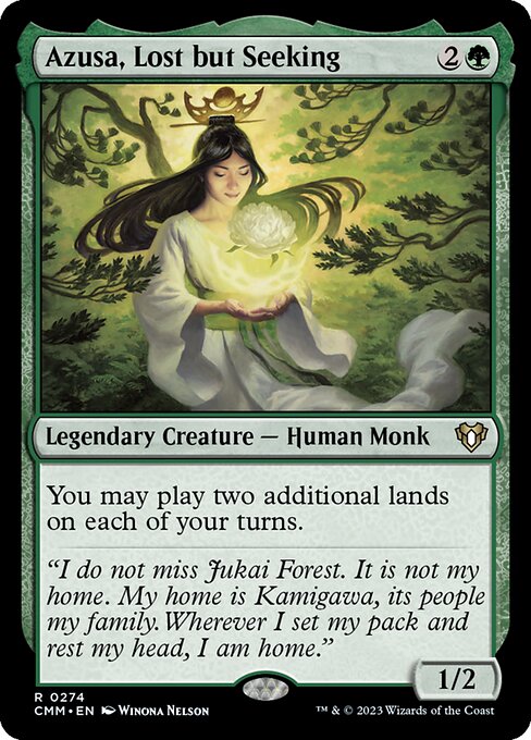 Azusa, Lost but Seeking 274 Commander Masters (CMM) [Nonfoil] NM
