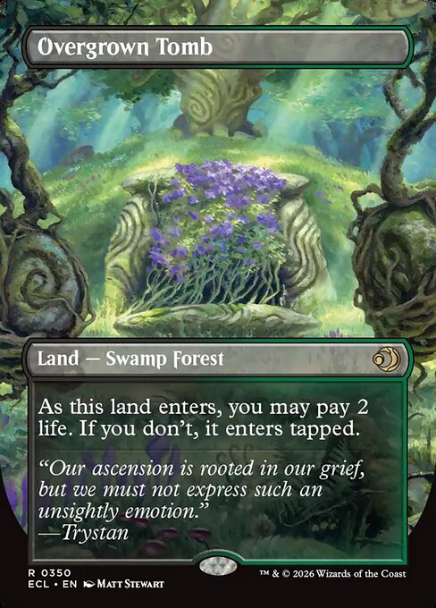 Overgrown Tomb // Overgrown Tomb 350 Lorwyn Eclipsed (ECL) [Foil] NM