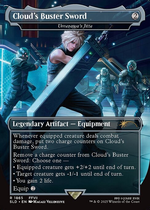Cloud's Buster Sword (Umezawa's Jitte) 1865 Secret Lair Drop (SLD) [Nonfoil] NM