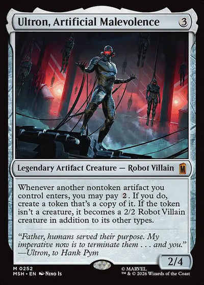 Ultron, Artificial Malevolence 252 Marvel Super Heroes (MSH) [Foil] NM