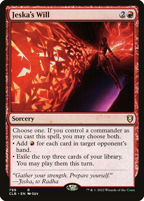 Jeska's Will 799 Commander Legends: Battle For Baldur's Gate (CLB) [Nonfoil] NM