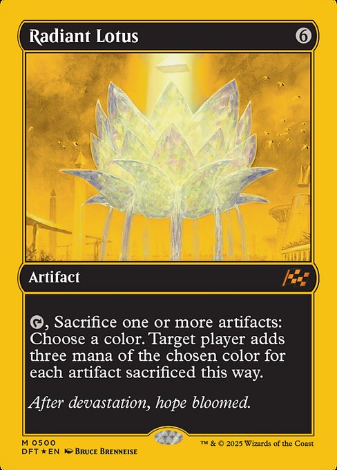 Radiant Lotus 500 Aetherdrift (DFT) [First Place Foil] NM