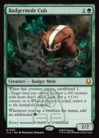 Badgermole Cub 167 Avatar: The Last Airbender (TLA) [Nonfoil] NM
