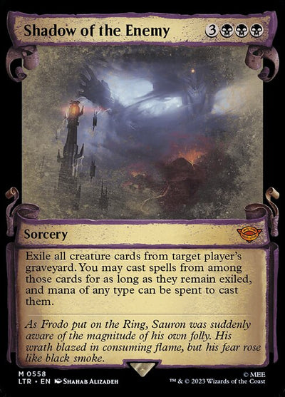 Shadow of the Enemy 558 The Lord Of The Rings: Tales Of Middle-Earth (LTR) [Silver Foil] NM