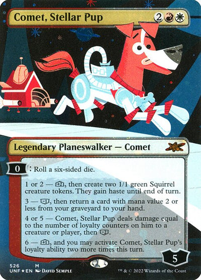 Comet, Stellar Pup 526 Unfinity (UNF) [Galaxy Foil] NM