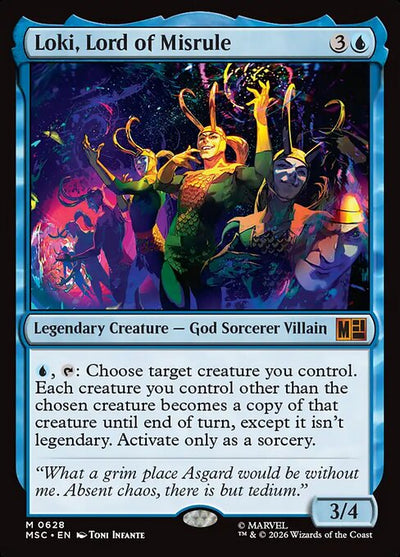 Loki, Lord of Misrule 628 Marvel Super Heroes Commander (MSC) [Foil] NM