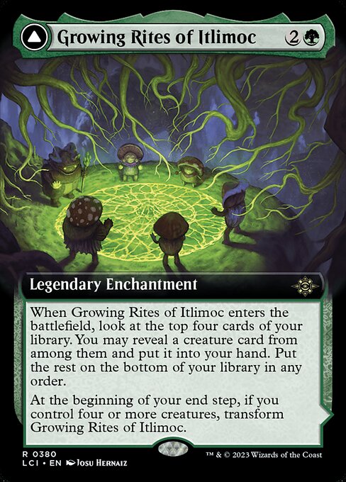 Growing Rites of Itlimoc // Itlimoc, Cradle of the Sun 380 The Lost Caverns Of Ixalan (LCI) [Foil] LP