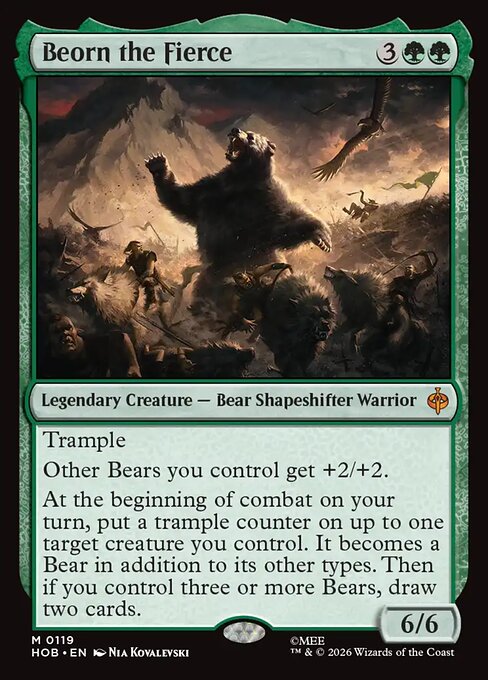 Beorn the Fierce 119 The Hobbit (HOB) [Nonfoil] NM