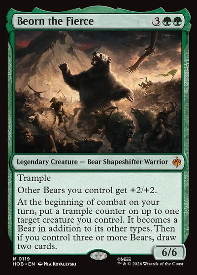 Beorn the Fierce 119 The Hobbit (HOB) [Nonfoil] NM