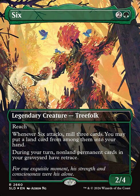 Six 2660 Secret Lair Drop (SLD) [Foil] NM
