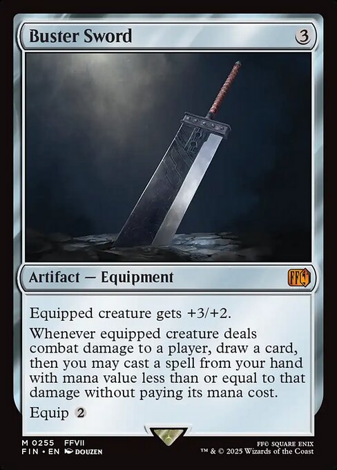 Buster Sword 255 Final Fantasy (FIN) [Nonfoil] NM