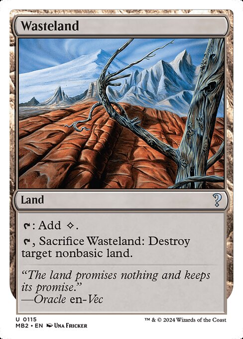 Wasteland 115 Mystery Booster 2 (MB2) [Nonfoil] NM