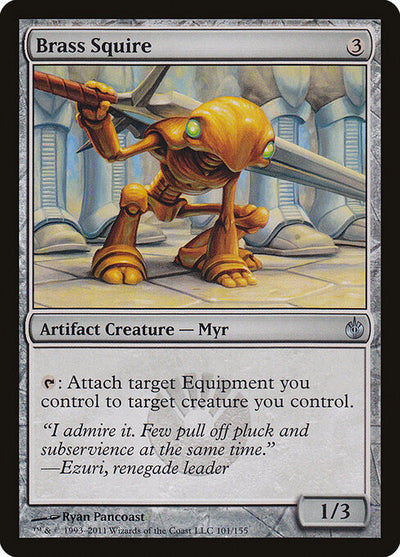 Brass Squire 101 Mirrodin Besieged (MBS) [Foil] LP