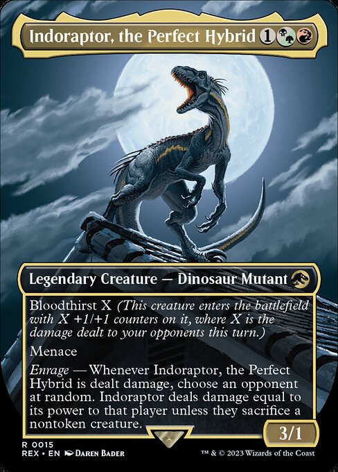 Indoraptor, the Perfect Hybrid 15 Jurassic World Collection (REX) [Nonfoil] NM