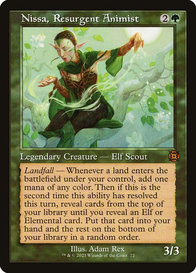 Nissa, Resurgent Animist 72 March Of The Machine: The Aftermath (MAT) [Foil] NM