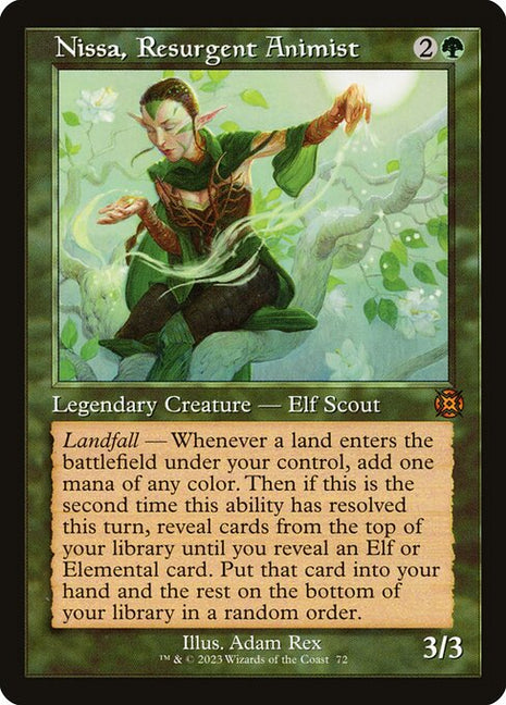 Nissa, Resurgent Animist 72 March Of The Machine: The Aftermath (MAT) [Foil] NM