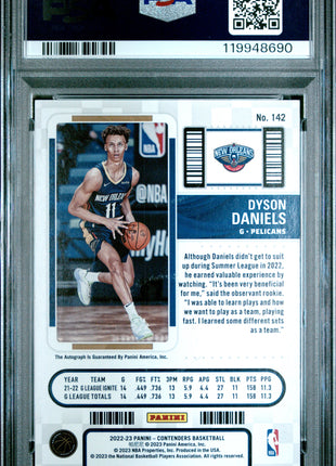 2022 Contenders Dyson Daniels Autograph - PSA 9