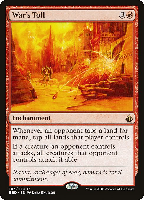 War's Toll 187 Battlebond (BBD) [Nonfoil] NM