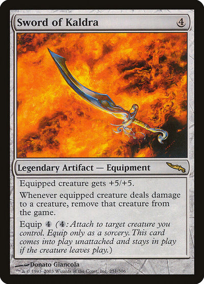 Sword of Kaldra 251 Mirrodin (MRD) [Foil] LP