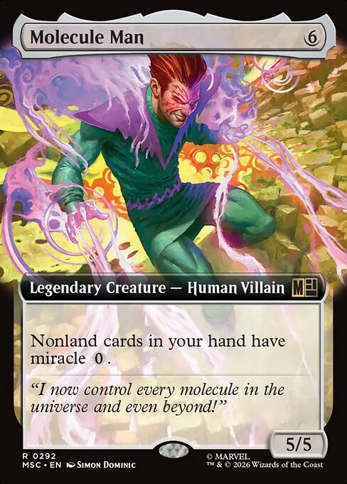 Molecule Man 292 Marvel Super Heroes Commander (MSC) [Nonfoil] NM