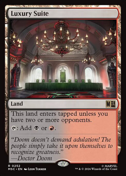 Luxury Suite 252 Marvel Super Heroes Commander (MSC) [Nonfoil] NM