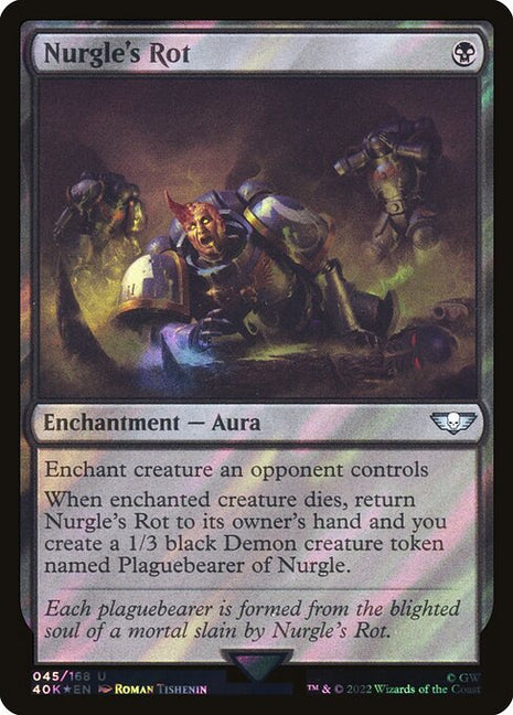 Nurgle's Rot 45 Warhammer 40,000 Commander (40K) [Surge Foil] NM