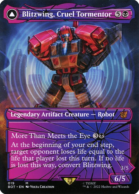 Blitzwing, Cruel Tormentor // Blitzwing, Adaptive Assailant 19 Transformers (BOT) [Nonfoil] NM