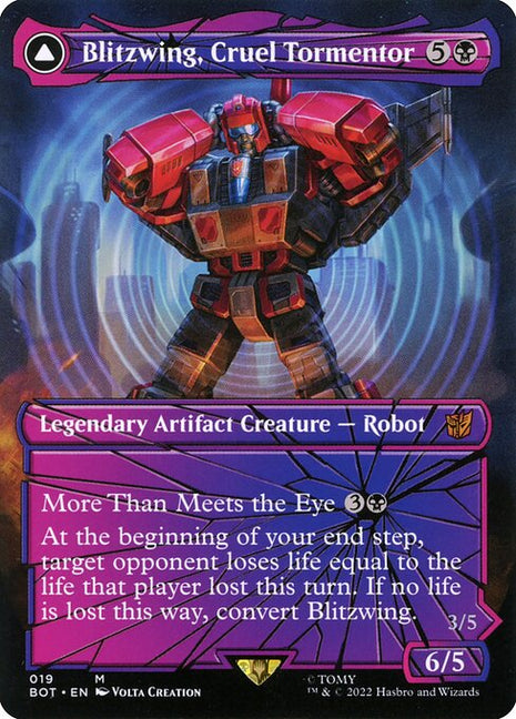 Blitzwing, Cruel Tormentor // Blitzwing, Adaptive Assailant 19 Transformers (BOT) [Nonfoil] NM