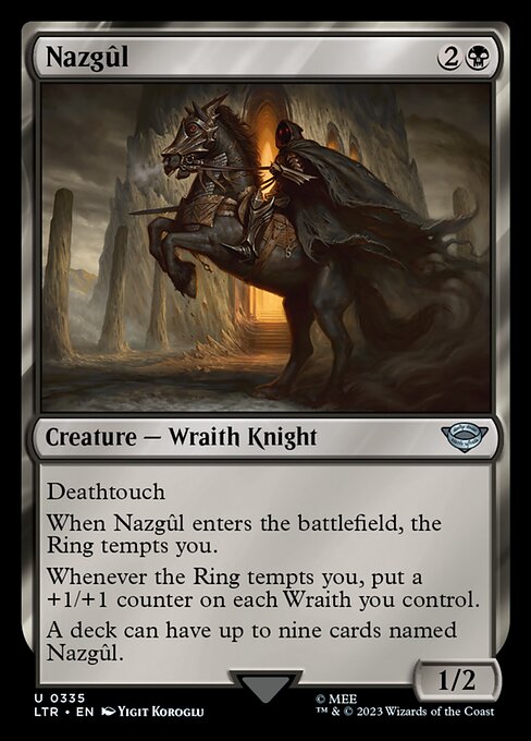 Nazgûl 335 The Lord Of The Rings: Tales Of Middle-Earth (LTR) [Nonfoil] NM