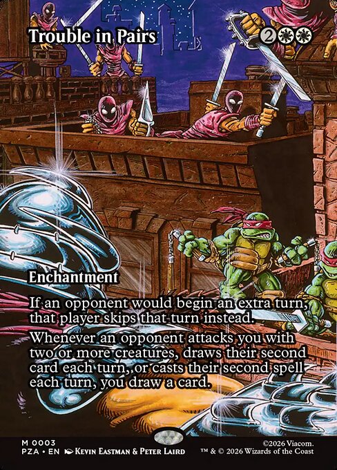 Trouble in Pairs 3 Teenage Mutant Ninja Turtles Source Material (PZA) [Foil] NM