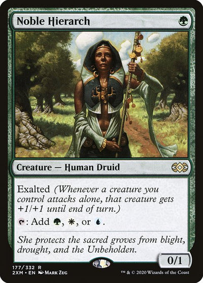 Noble Hierarch 177 Double Masters (2XM) [Foil] NM