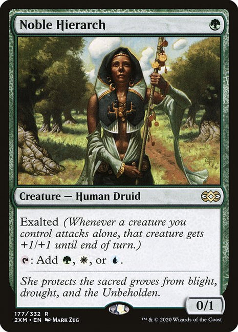 Noble Hierarch 177 Double Masters (2XM) [Foil] NM