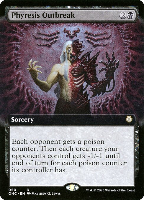 Phyresis Outbreak 50 Phyrexia: All Will Be One Commander (ONC) [Nonfoil] NM