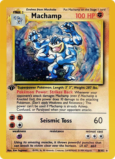 Machamp 8/102 [1st Edition] - Base Set (BS) LP