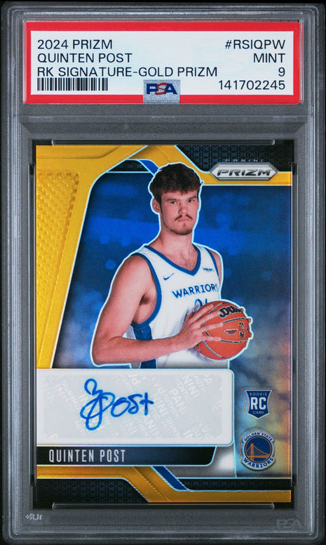 Quinten Post [Gold /10] #RSI-QPW - 2024 Panini Prizm Auto RC PSA 9