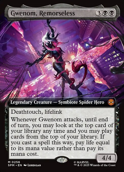 Gwenom, Remorseless 256 Marvel's Spider-Man (SPM) [Nonfoil] NM
