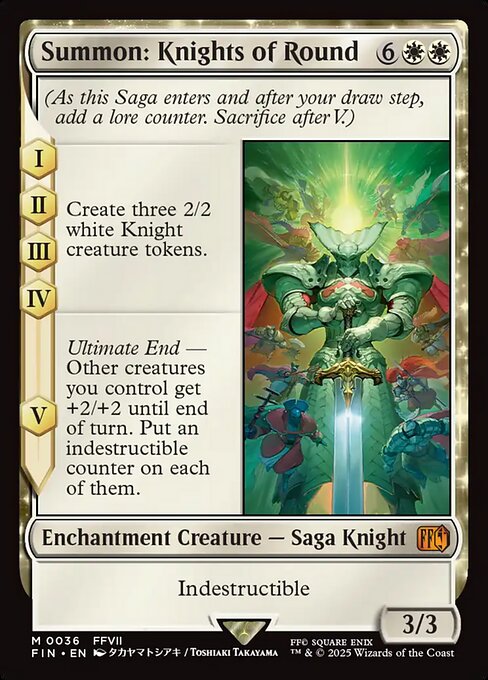 Summon: Knights of Round 36 Final Fantasy (FIN) [Nonfoil] NM