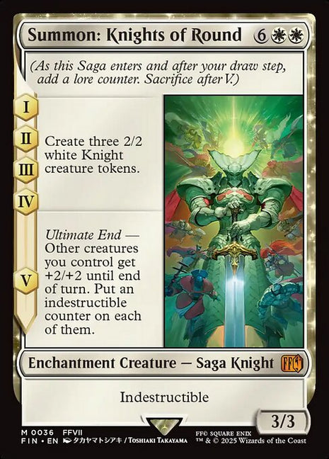 Summon: Knights of Round 36 Final Fantasy (FIN) [Nonfoil] NM