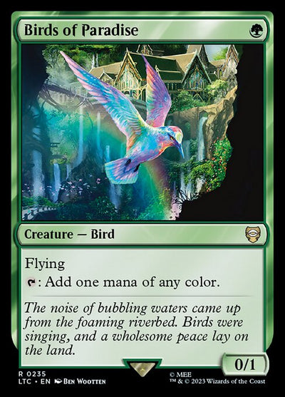 Birds of Paradise 235 The Lord Of The Rings: Tales Of Middle-Earth Commander (LTC) [Nonfoil] NM