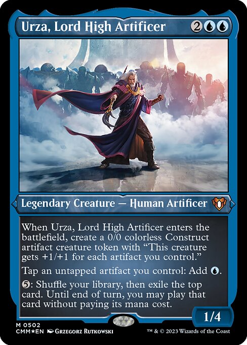 Urza, Lord High Artificer 502 Commander Masters (CMM) [Foil Etched] NM