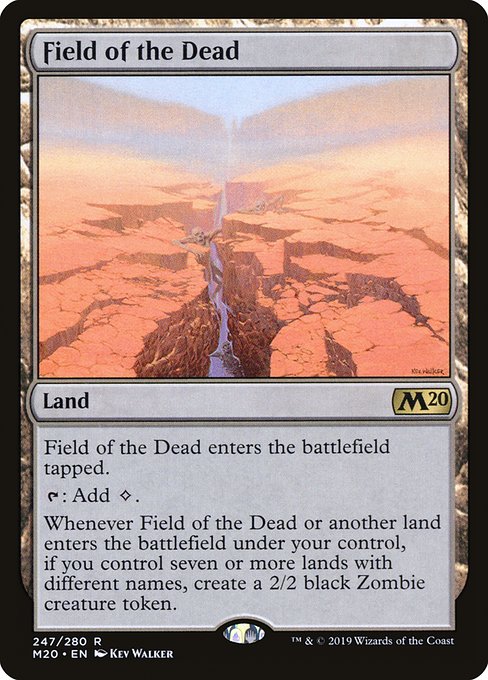 Field of the Dead 247 Core Set 2020 (M20) [Nonfoil] NM