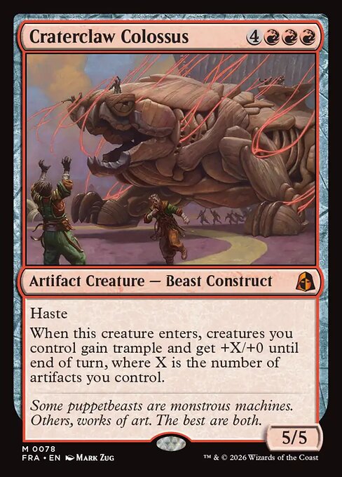 Craterclaw Colossus 78 Reality Fracture (FRA) [Nonfoil] NM