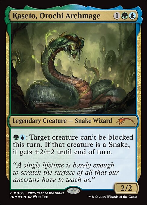 Kaseto, Orochi Archmage 5 Year Of The Snake 2025 (PL25) [Foil] NM
