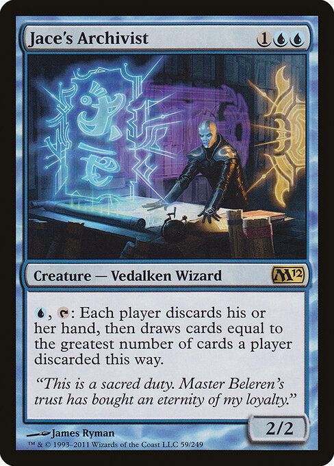 Jace's Archivist 59 Magic 2012 (M12) [Foil] NM