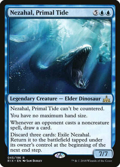 Nezahal, Primal Tide 45 Rivals Of Ixalan (RIX) [Nonfoil] NM