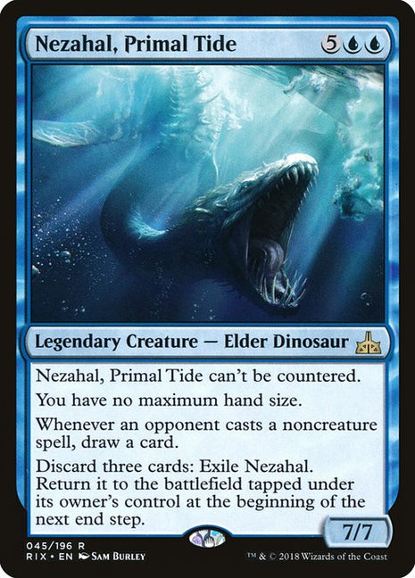 Nezahal, Primal Tide 45 Rivals Of Ixalan (RIX) [Nonfoil] NM