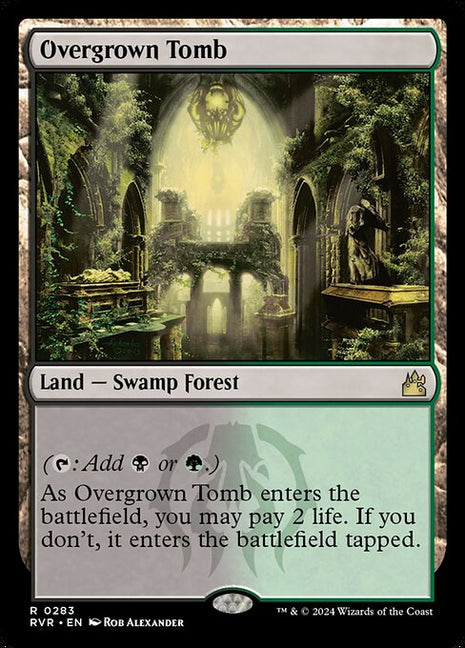 Overgrown Tomb 283 Ravnica Remastered (RVR) [Nonfoil] NM