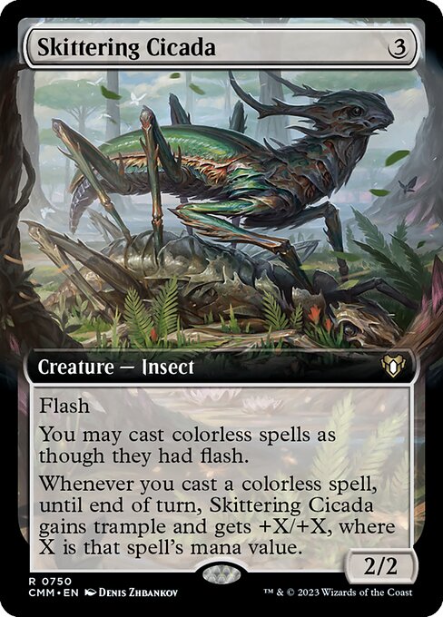 Skittering Cicada 750 Commander Masters (CMM) [Nonfoil] NM