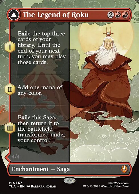 The Legend of Roku // Avatar Roku 357 Avatar: The Last Airbender (TLA) [Foil] NM