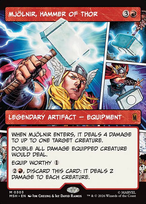 Mjölnir, Hammer of Thor 303 Marvel Super Heroes (MSH) [Nonfoil] NM
